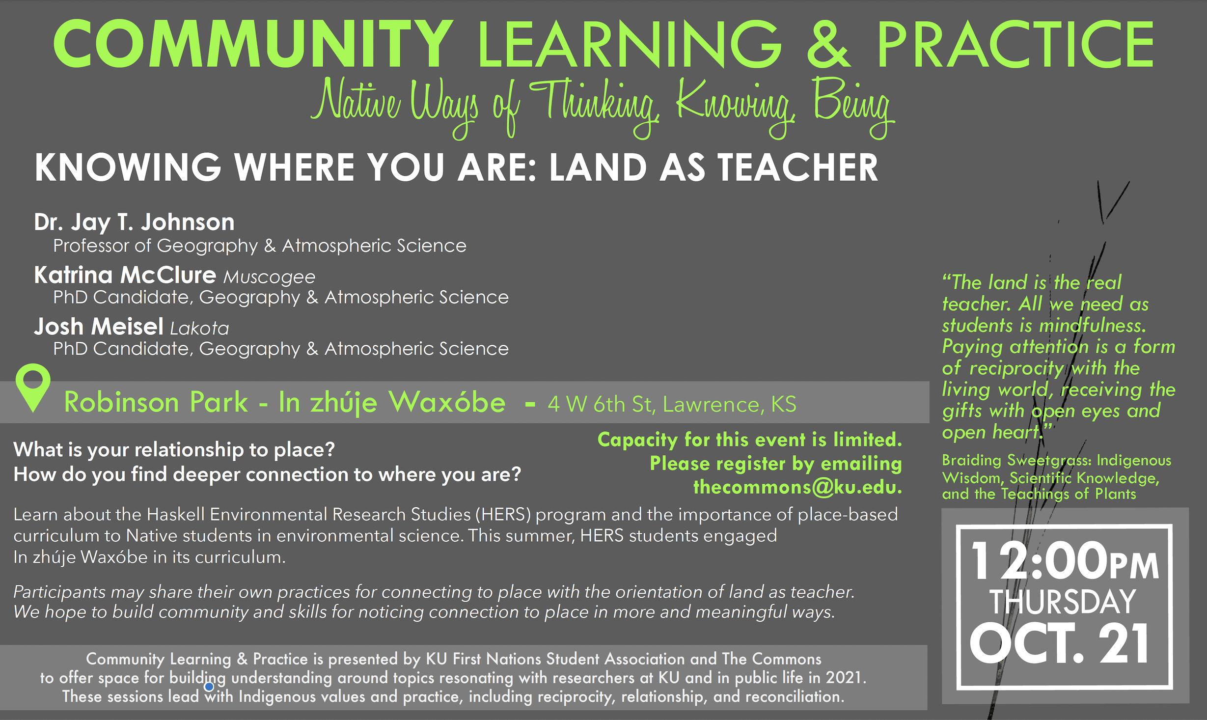 Land as Teacher Promotion