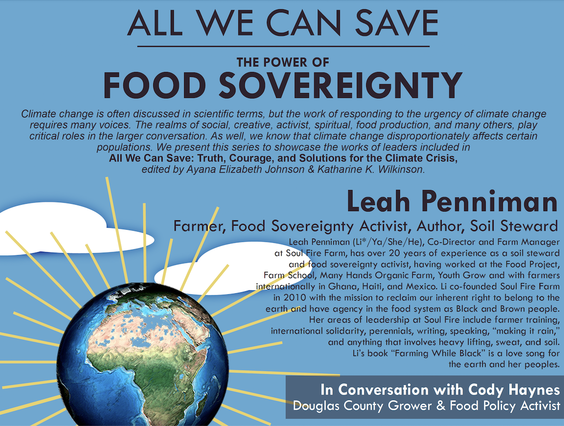 Leah Penniman Event Postcard